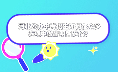 河北公办中专招生如何在众多选项中做出明智选择？