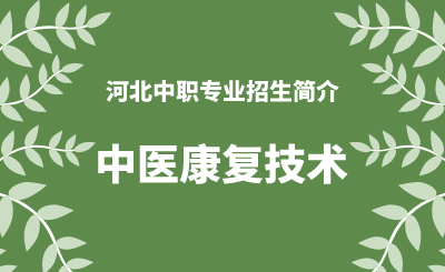 河北中职中医康复技术专业招生情况（2024年更新版）