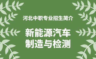 河北中职新能源汽车制造与检测专业招生情况（2024年更新版）