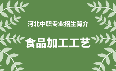 河北中职食品加工工艺专业招生情况（2024年更新版）