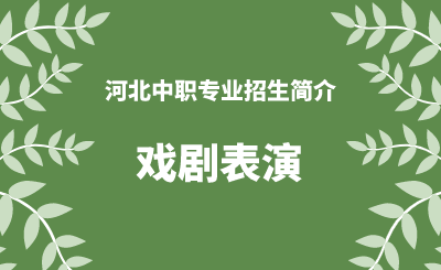 河北中职戏剧表演专业招生情况（2024年更新版）