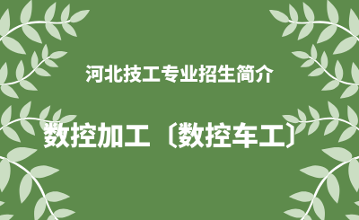 河北技工专业数控加工〔数控车工〕招生情况（2024年更新版）